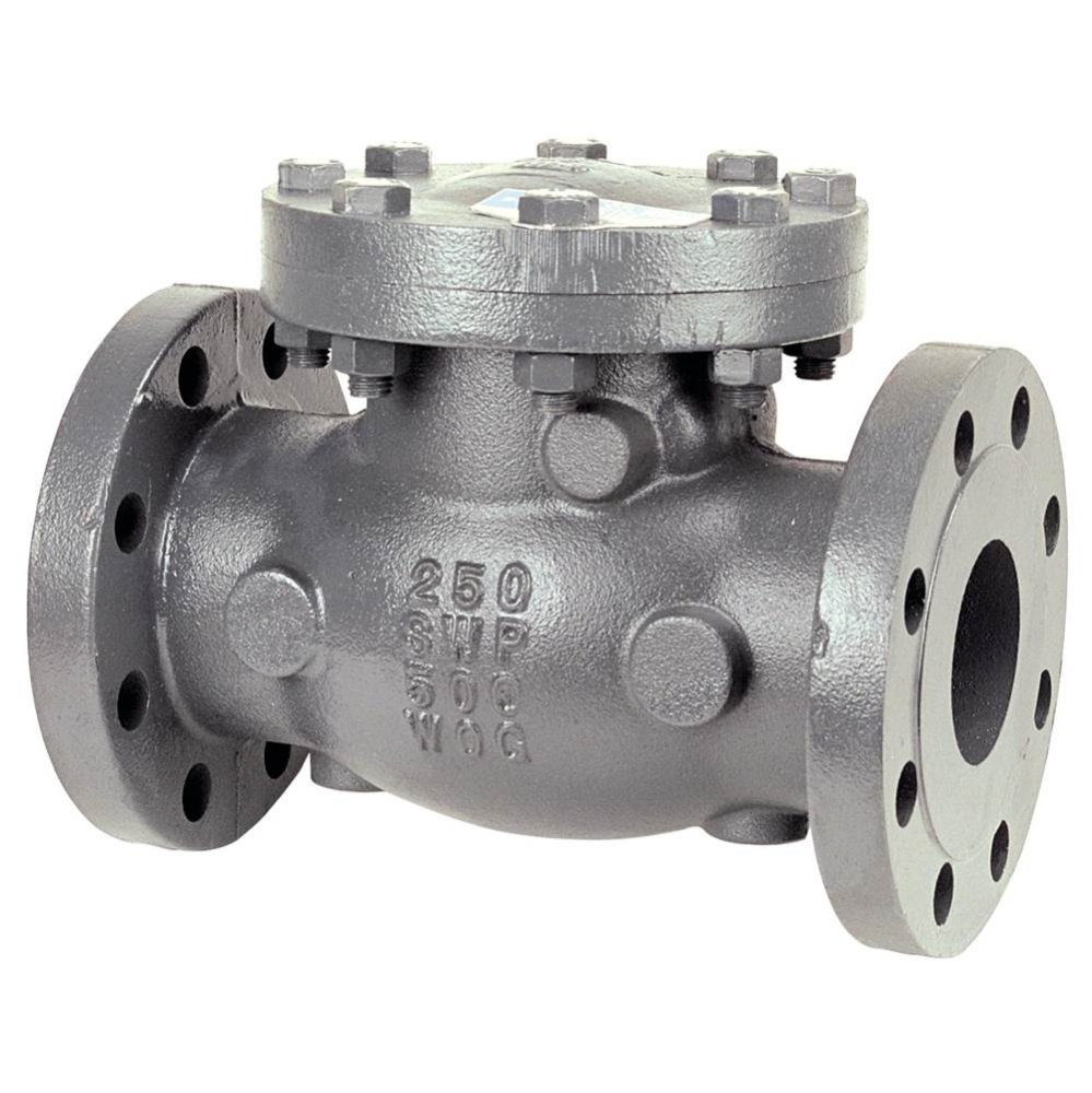 F968B 4 Flg Check Cast Iron