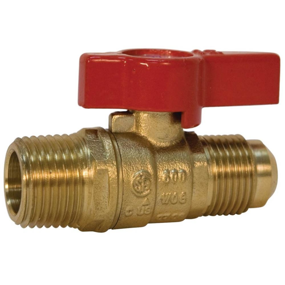 GBVA38M 3/8FL X 1/2M GAS BALL VALVE