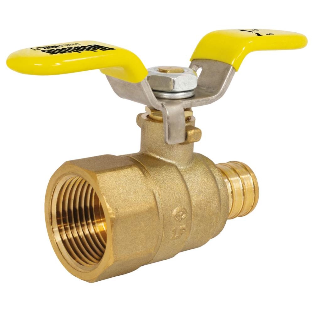 1/2 F1807 PEX X FNPT LF BL VLV W/SS WING