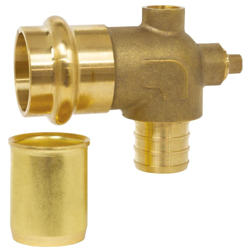 3/4 PRS X F1807 LF BR DUAL VENT ELBOW