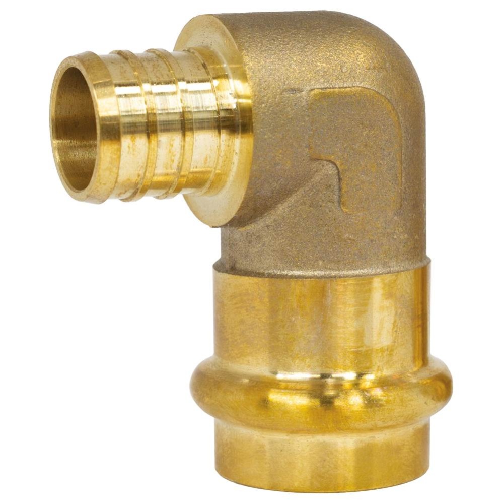 1/2 PRS x F1807 LF BR PEX 90 TRNS ELBOW