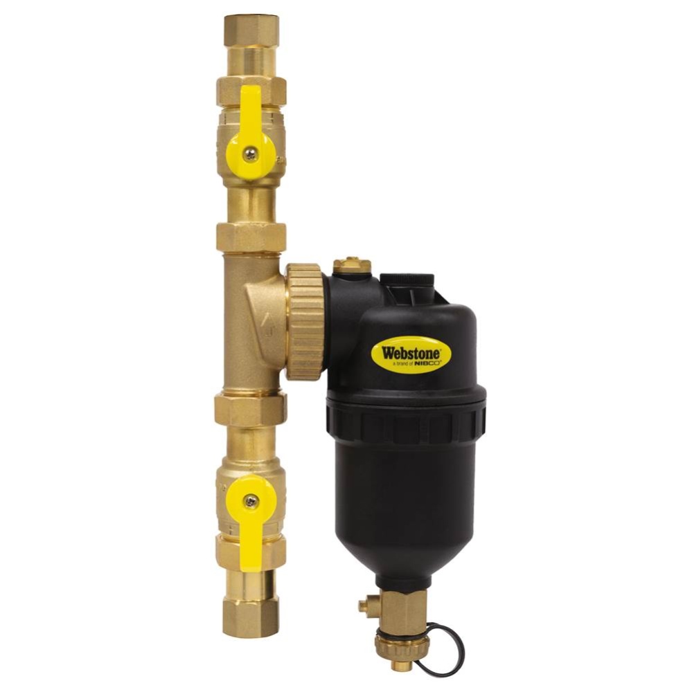 1 FIP BR MAG BOILER FILTER W ISO VLVS