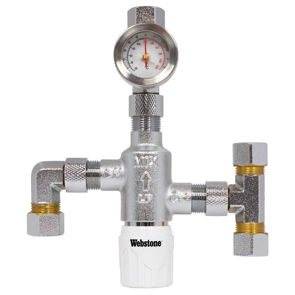 3/8 Cmp Lf Brz Tmv With Ck - Ftngs & Gauge