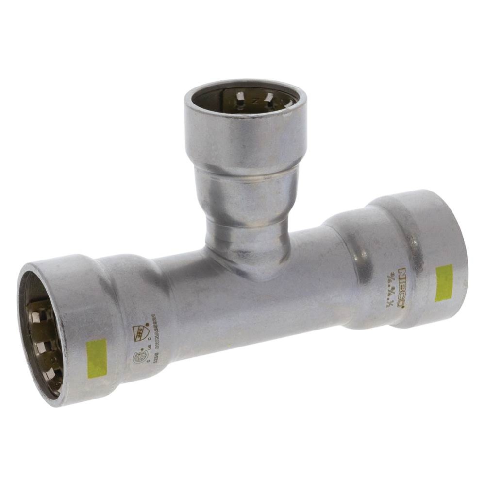 Pch211 3/4X3/4X1/2 PRS Tee, Cbn Stl