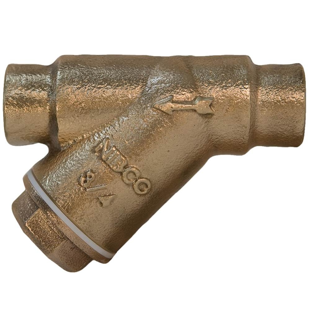 S222B 11/2 PERF SS SOLID CAP BRZ STRNR