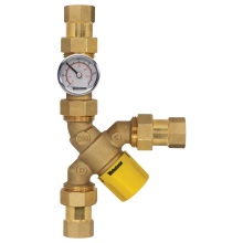 Nibco H-72204W-Y-TG - 1 FIP Y-Tmv With Ck & Temp Gauge