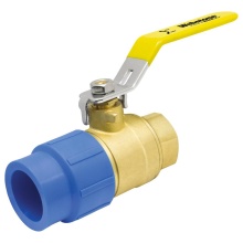 Nibco H-104702W - 1/2 PP-RCT x FIP LF BR BL VLV