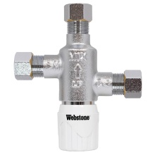 Nibco H-77401W - 3/8 Comp Cp Lf Brz Tmv With Check