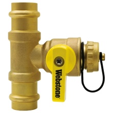 Nibco H-80672W - 1/2 PRS LF T-DRAIN