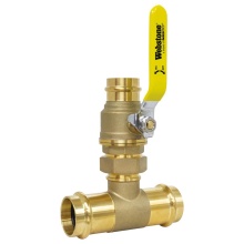 Nibco H-83715W-T112 - 11/4 PRS Bv X 11/2 PRS Run Lf T-Union Bv