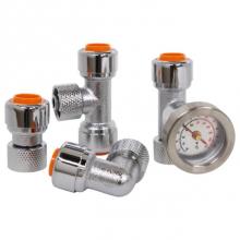 Nibco H-7-7610W-TG WP - 1/4 Psh Uc Tmv Fittings And Gauge Set