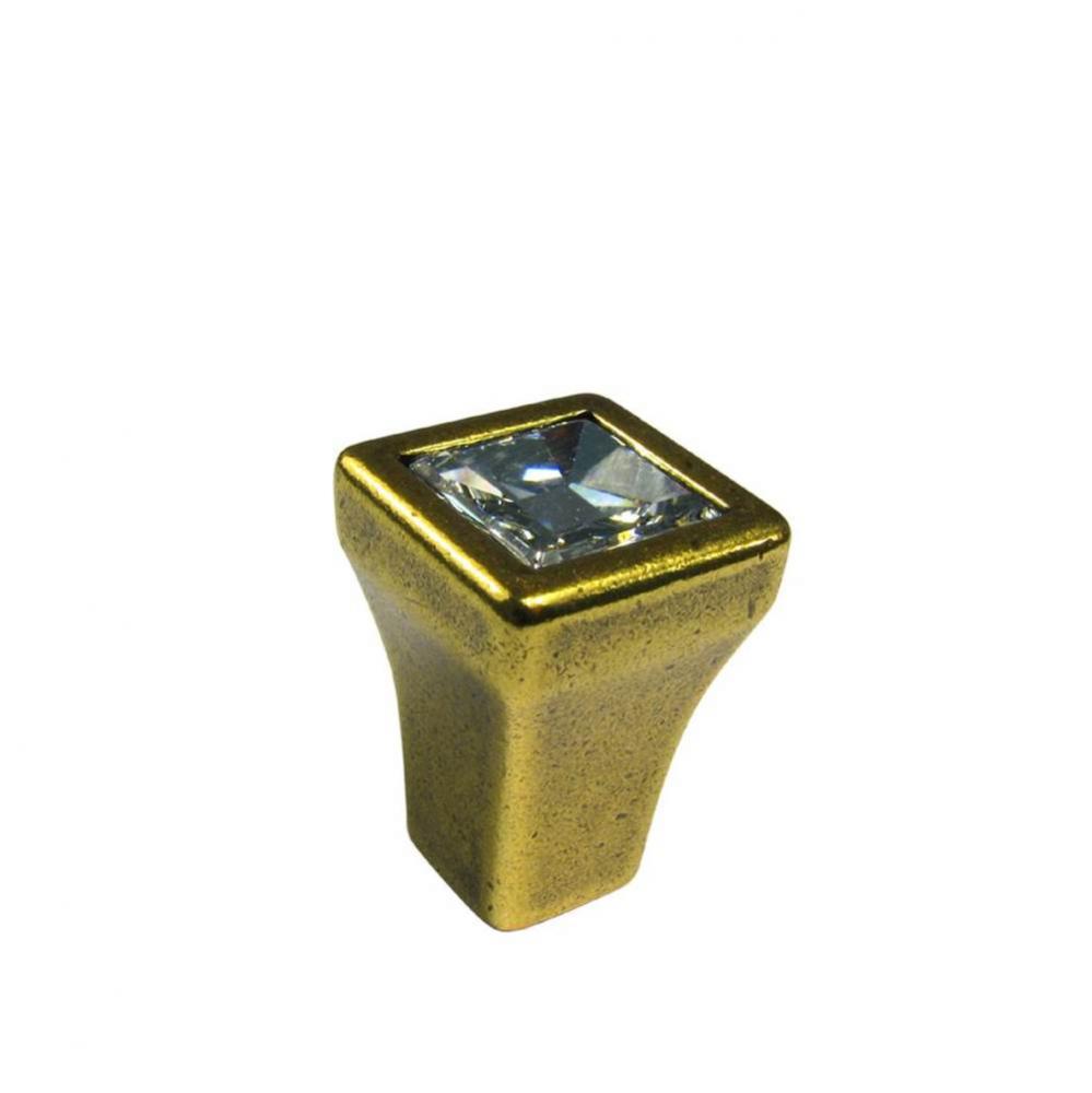 Transitional Swarovski Crystal and Metal Knob - 2421