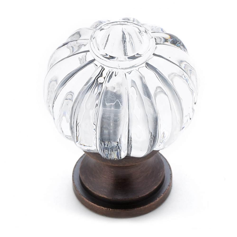 Eclectic Acrylic and Metal Knob - 4035