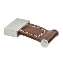 Richelieu America 7451121619545 - Contemporary Leather and Metal Knob - 745
