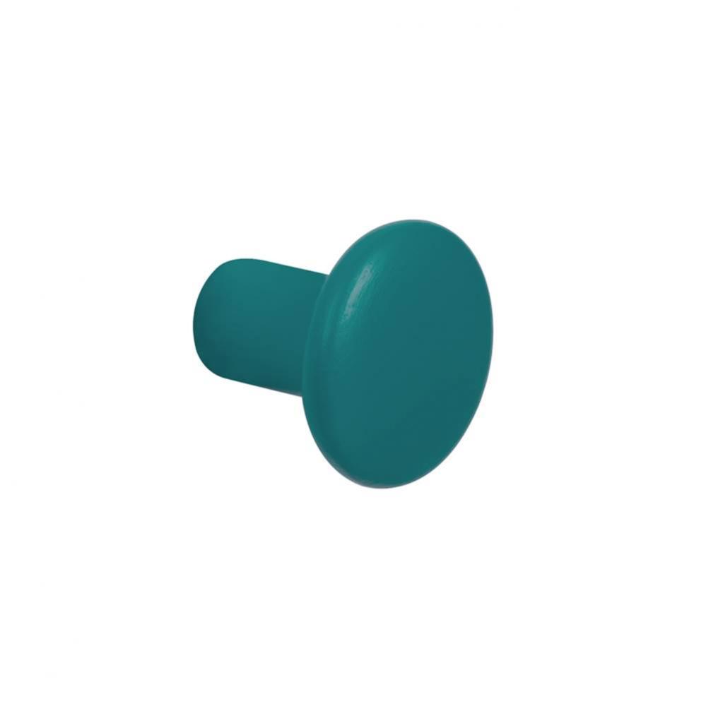 88941/30 Hook/Knob, Turquoise Green Pantone