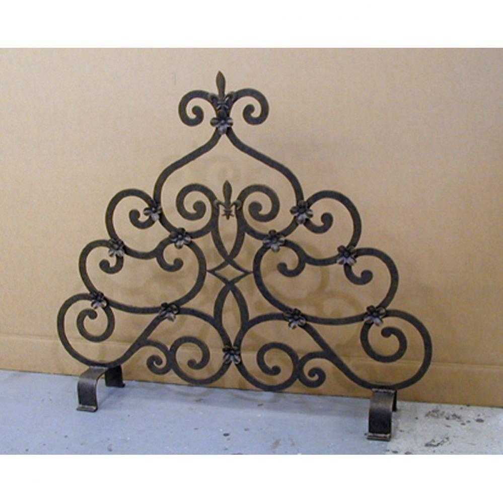 36'' Wide Fleur De Lys Fireplace