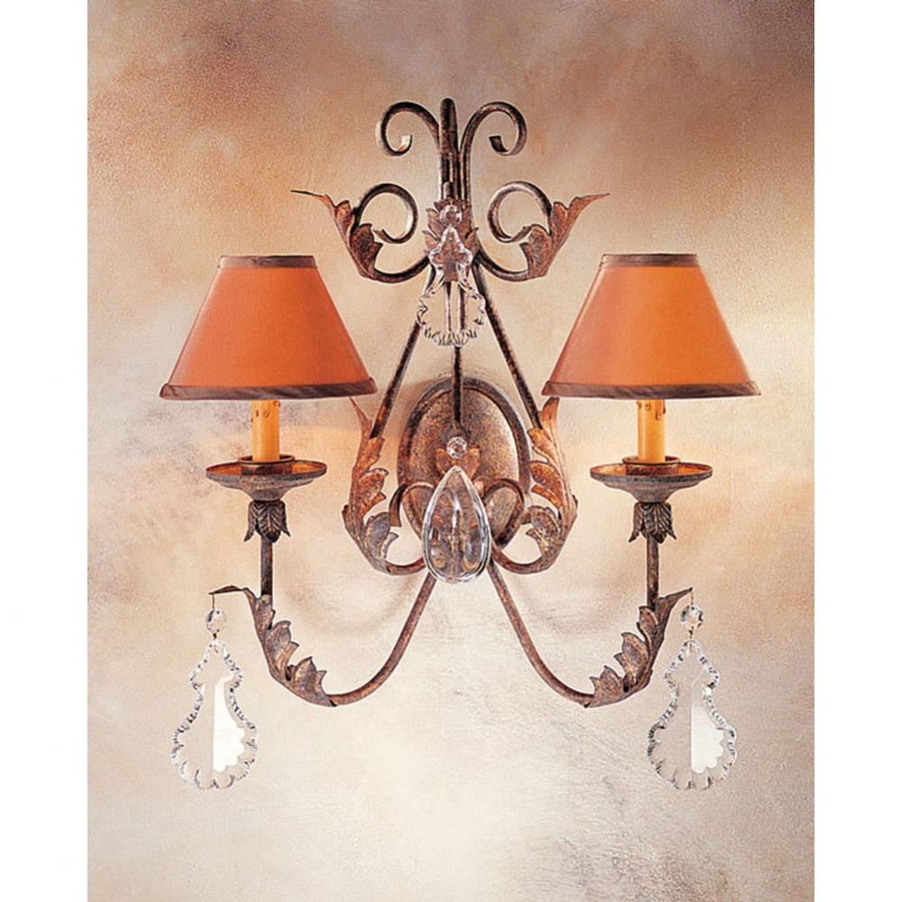 21'' Wide French Elegance 2 Light Wall