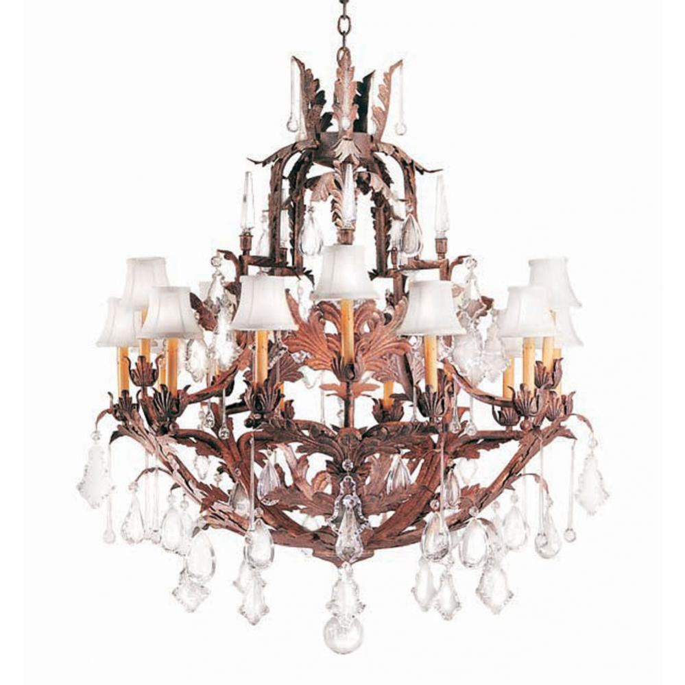 36'' Wide French Baroque 16 Light