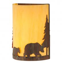 2nd Ave Designs 04.0975.10 - 10''W Pine Tree and Bear Wall