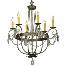 2nd Ave Designs 221542.2.X - 28.5''W Antonia 6 LT Crystal