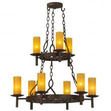 2nd Ave Designs 200010.11.GL - 33'' Wide Newcastle 9 Light Two Tier