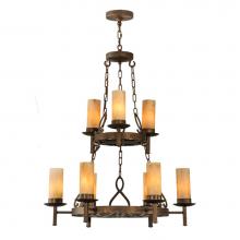 2nd Ave Designs 210185.1.NH - 33'' Wide Newcastle 9 Light Two Tier