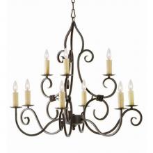 2nd Ave Designs 871027.36 - 36'' Wide Clayton 9 Light Two Tier