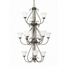 2nd Ave Designs 871100.36.3TR - 36'' Wide Jaqueline 12 Light Three Tier