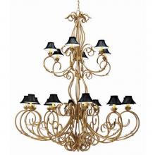 2nd Ave Designs 87532.84.96H - 84'' Wide Alexandria 18 Light Two Tier