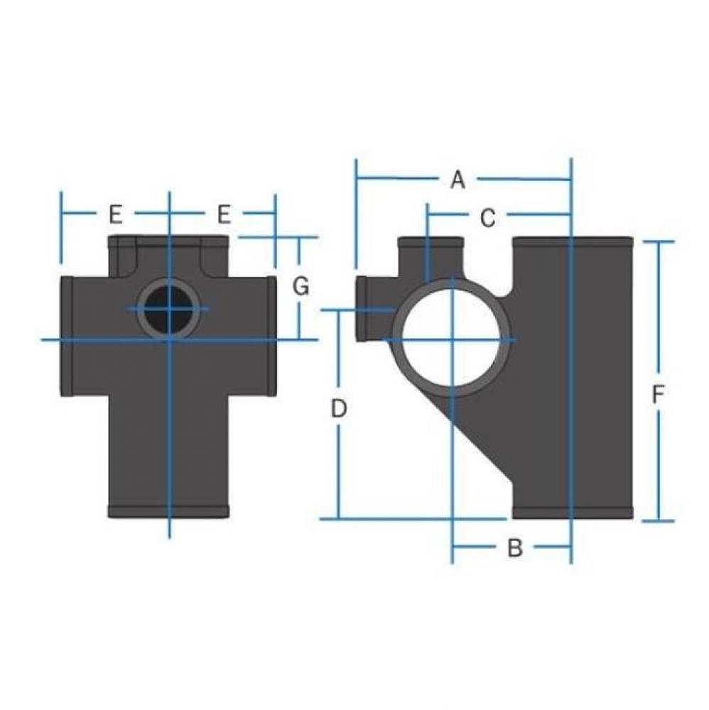 Nh 4 Closet Cross W/2 S.O. 9-464