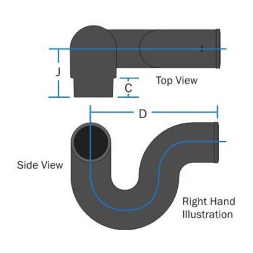 Nh 2 Rh P Trap W/ 2 Side Inlet