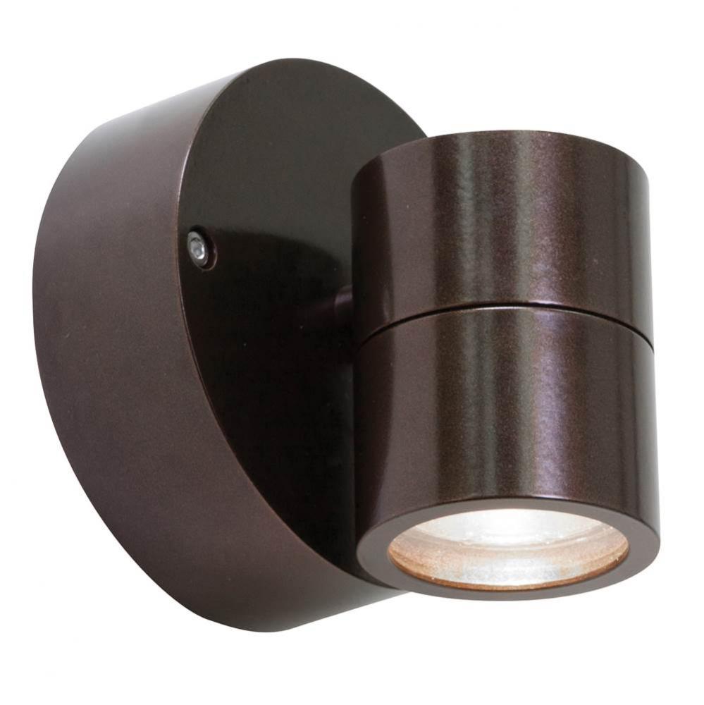 1 Light Outdoor LED Wall Mount Spotlight