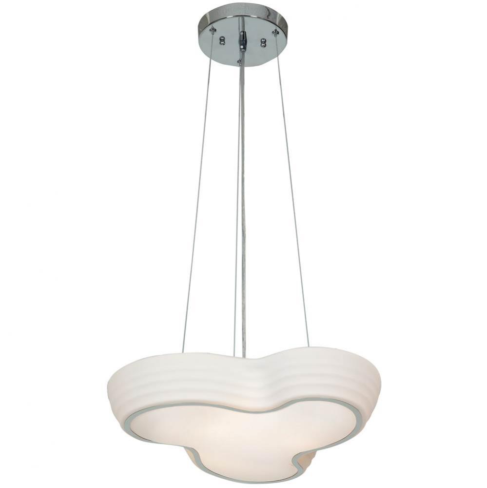 Pebble Abstract Glass Dimmable LED Pendant