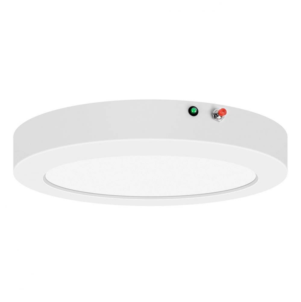 Dual Voltage Emergency Backup LED Flush Mount