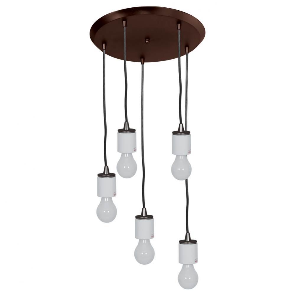 5 Light Cluster Pendant Assembly