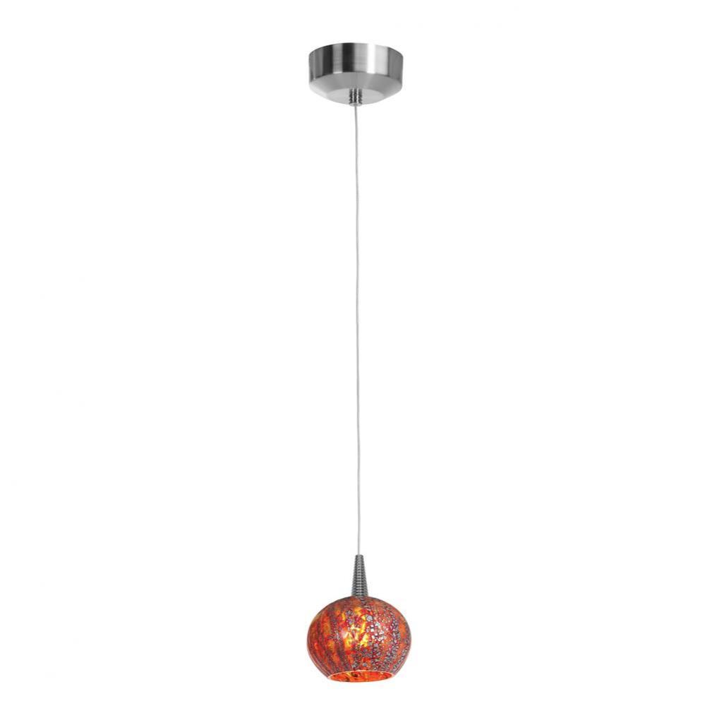 LED Pendant with Safari Opaline Glass
