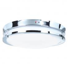 Access Lighting 20465LEDEM-CH/ACR - Dual Voltage Emergency Backup LED Flush Mount