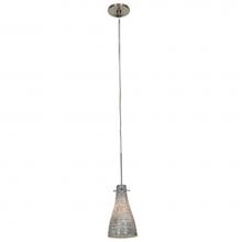 Access Lighting 23218UJ-BS/BLC - Cavo Italian Wire Glass Mini Pendant