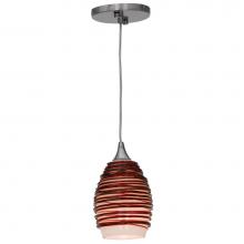 Access Lighting 23733-BS/PLM - Adele Glass Pendant