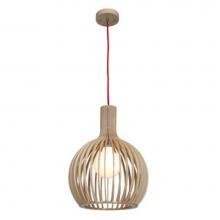 Access Lighting 23773-WD/NAT - Kobu Natural Wood Ball Pendant