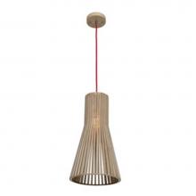 Access Lighting 23774-WD/NAT - Kobu Natural Wood Cone Pendant