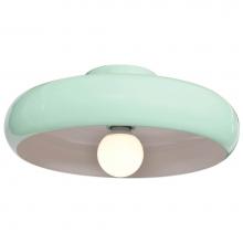 Access Lighting 23880LEDDLP-MGRN/WHT - (s) Round Colored LED Semi Flush Mount