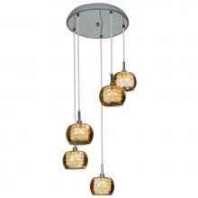 Access Lighting 52118-CH/MIR - 5 Light Cluster Pendant