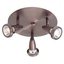 Access Lighting 52221-BRZ - 3 Light Adjustable Flush Mount
