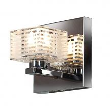 Access Lighting 62280-CH/CLFR - Sophie 1-Light Square Etched Crystal Vanity