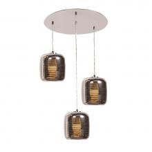 Access Lighting 62341LEDDLP-MSS/SMAMB - 3 Light Cluster LED Pendant