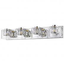 Access Lighting 62557LEDD-MSS/CCLCLR - 4-Light Crystal with Clear Glass Vanity