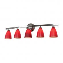 Access Lighting 63815-19-CH/RED - 5 Light Vanity