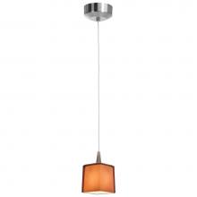 Access Lighting 72918LED-BS/AMB - Tungsten LED Pendant With Hermes Glass