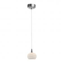 Access Lighting 72979LED-BS/WHTLN - Tungsten LED Pendant With Sphere Etched Glass